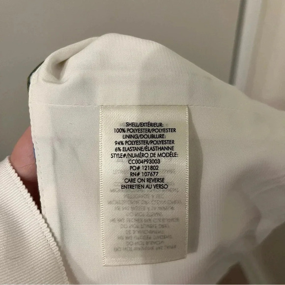 Alice + Olivia Nika crop top in gardenia ribbon ties XS - Picture 7 of 7